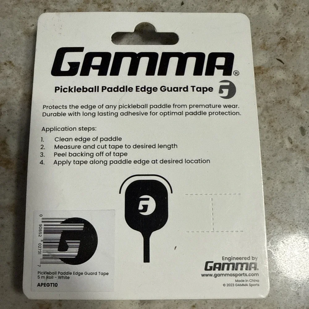 GAMMA Pickleball Paddle Edge Protection Tape 5M Roll - 15mm Wide